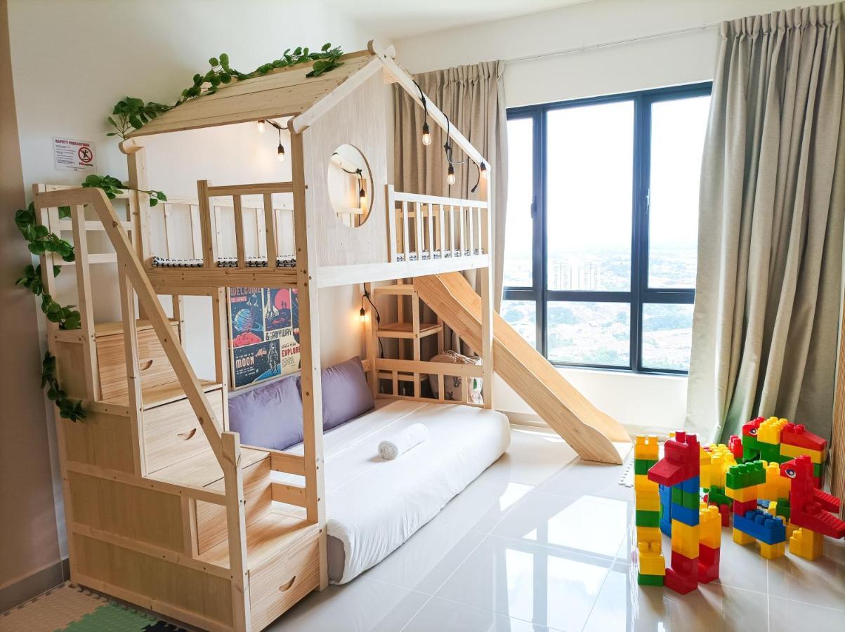 Japandi Family Play With Slide Bunk Bed *
